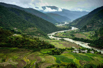 Mountain biking in Bhutan